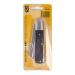 Нож электрика монтерский складной с прямым лезвием и дополнительной зоной для зачистки кабеля